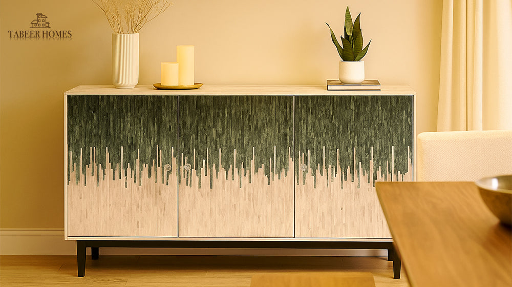 3 door buffet cabinet