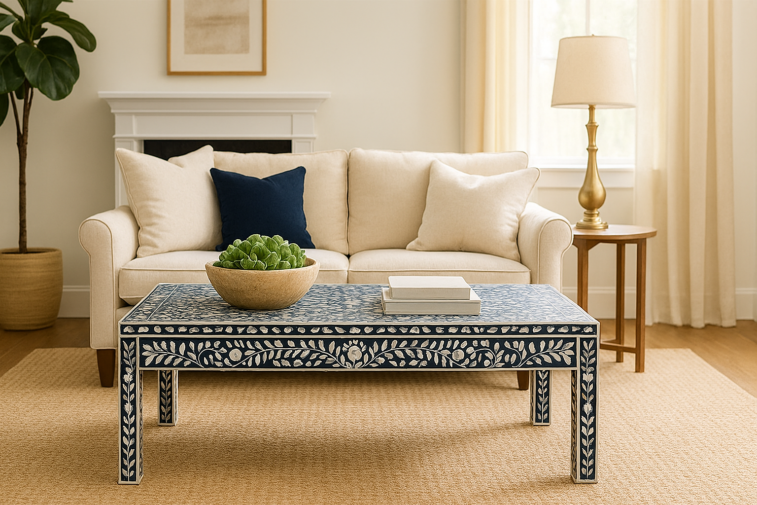 Why a Bone Inlay Coffee Table is the Statement Piece You Need?
