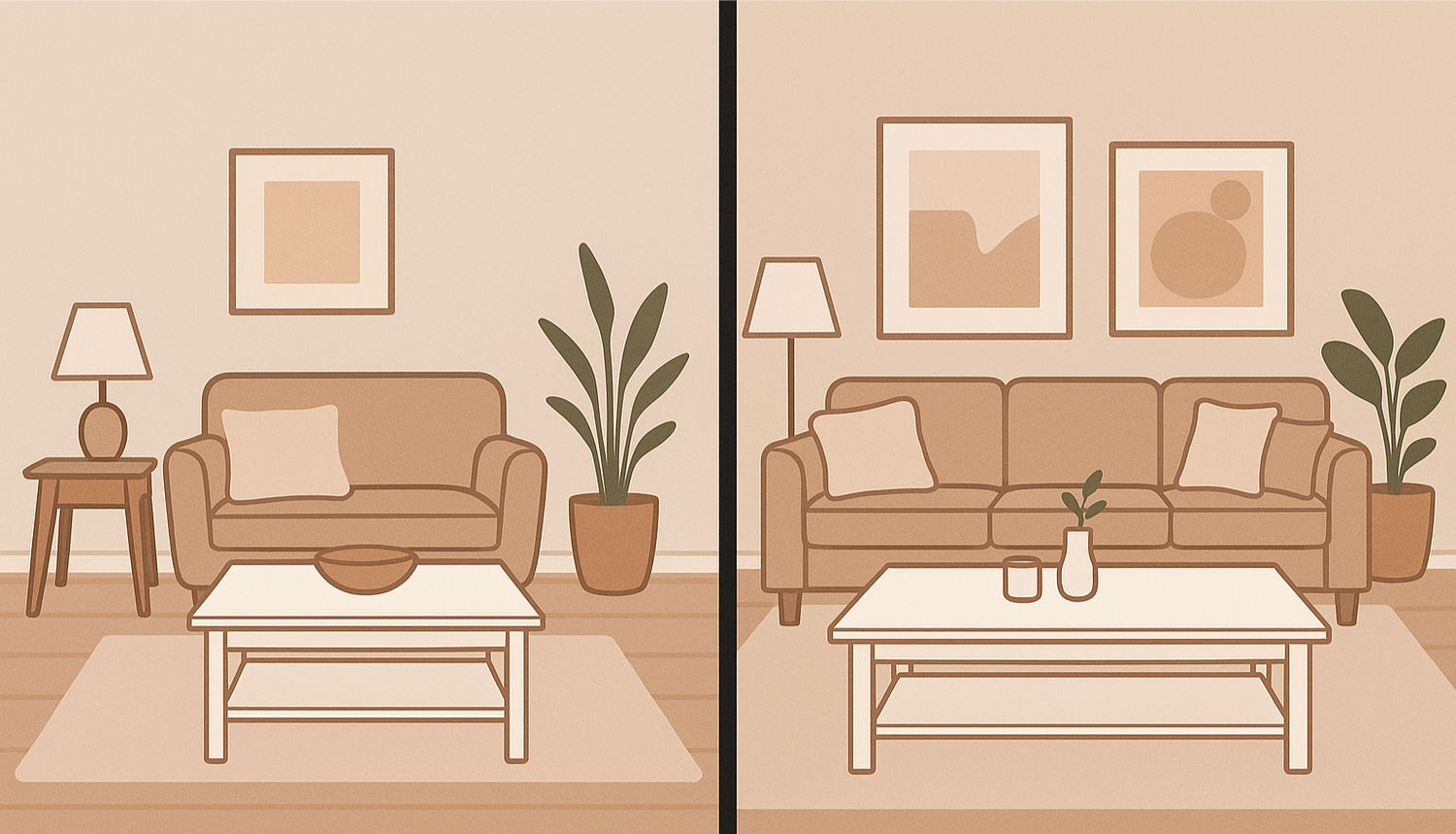 Choosing the Right White Coffee Table for Small vs. Large Living Rooms