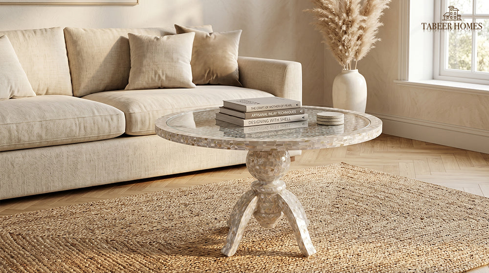 Mother of Pearl Coffee Table How to Style It