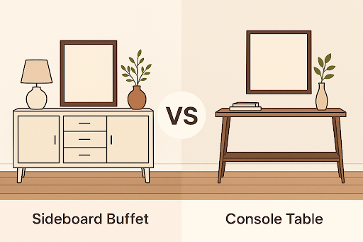 Sideboard Buffet vs Console Table – Which Suits Your Living Room Best?