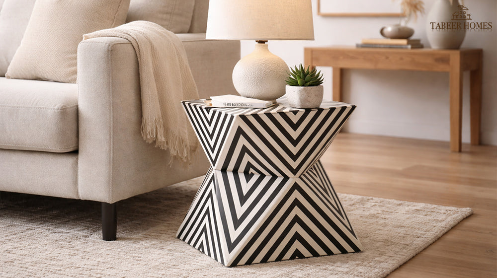 black side table