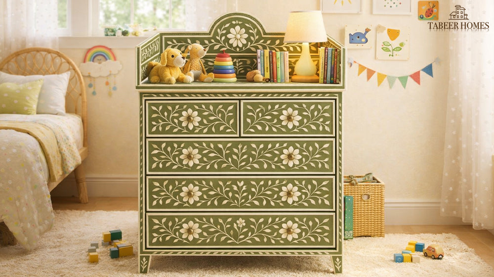 Green Chest of Drawers: Add a Pop of Color and Personality to Your Room