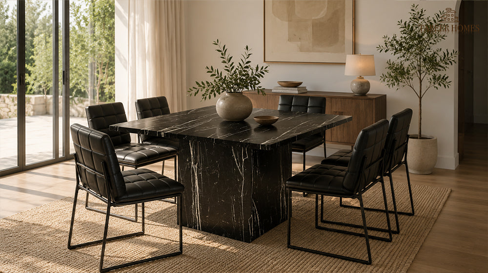 How to Choose a Marble Dining Table: Size, Seating & Shape Guide