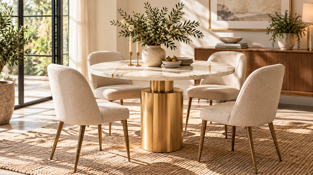 Round Dining Tables in Dubai: Sizes, Seating & Where to Buy