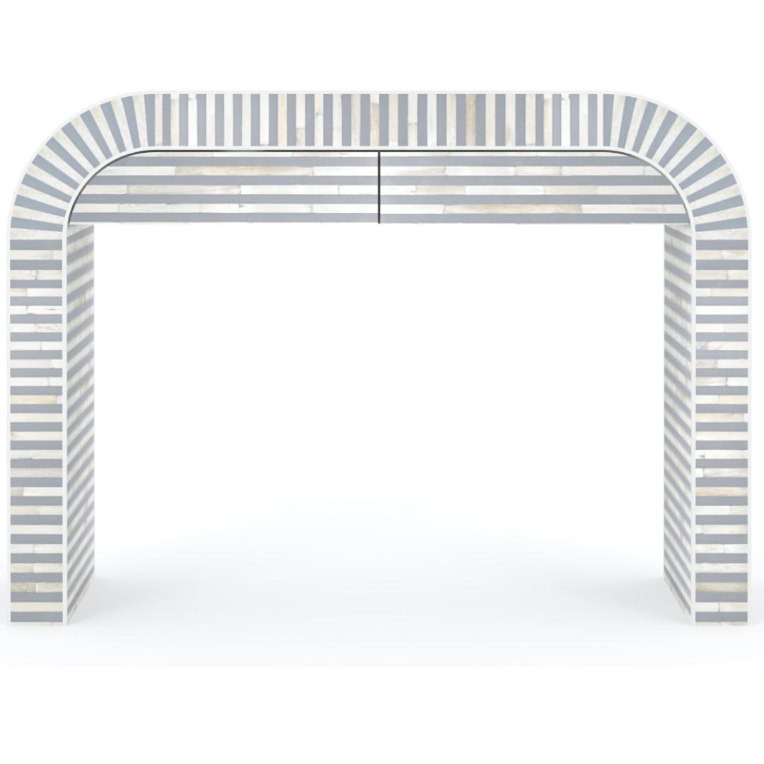 Saphed Dresser Console - Grey Bone Inlay - Tabeer Homes