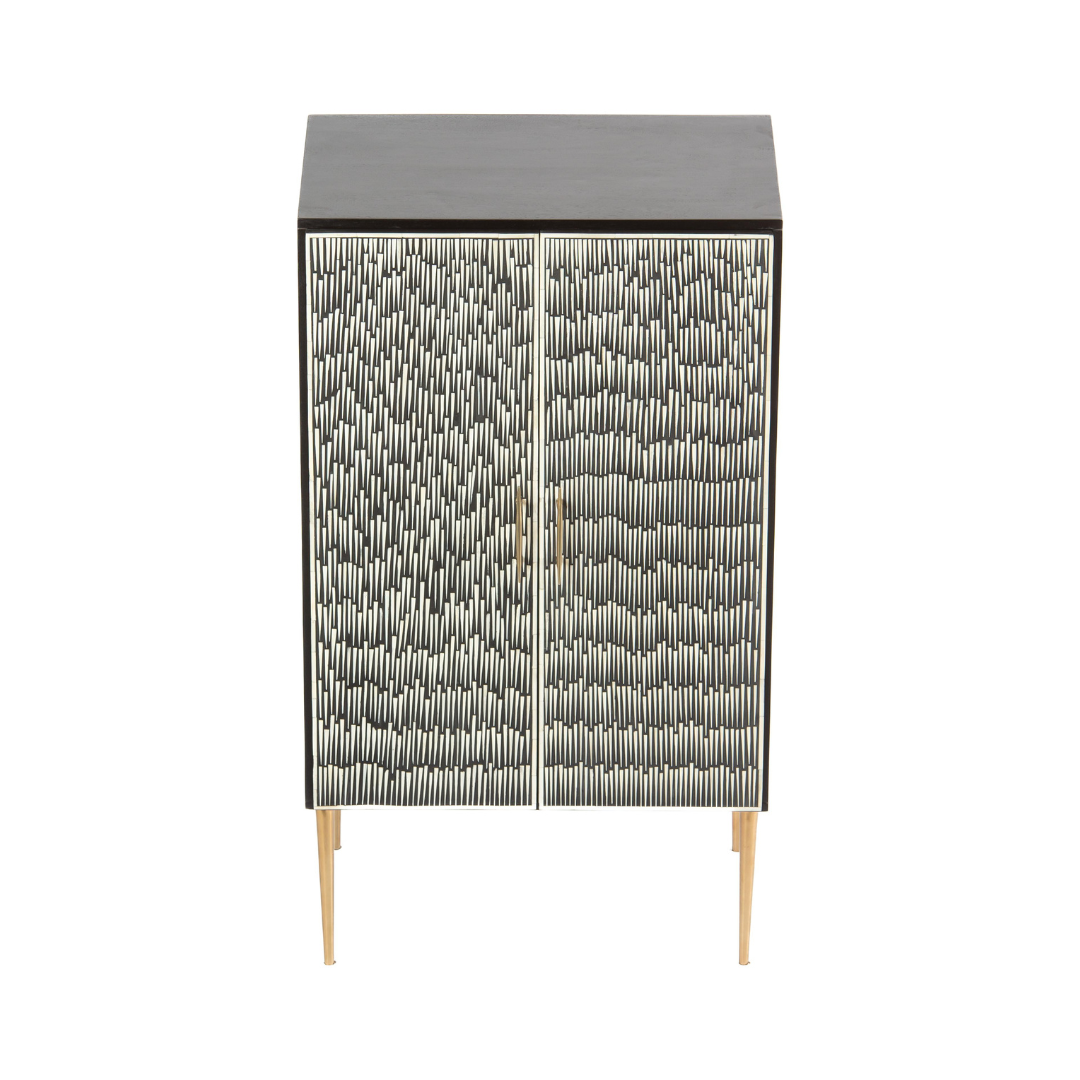 خزانة الناز - ترصيع العظام بالأبيض والأسود