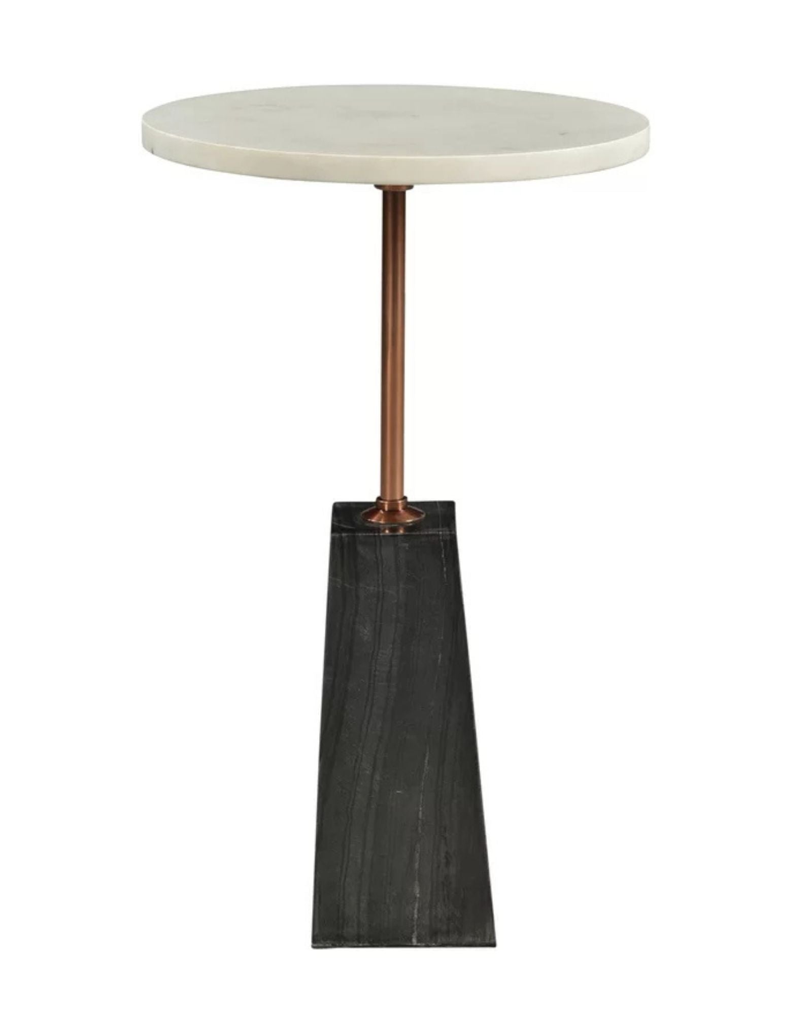 Ava Side Table - White Marble - Tabeer Homes