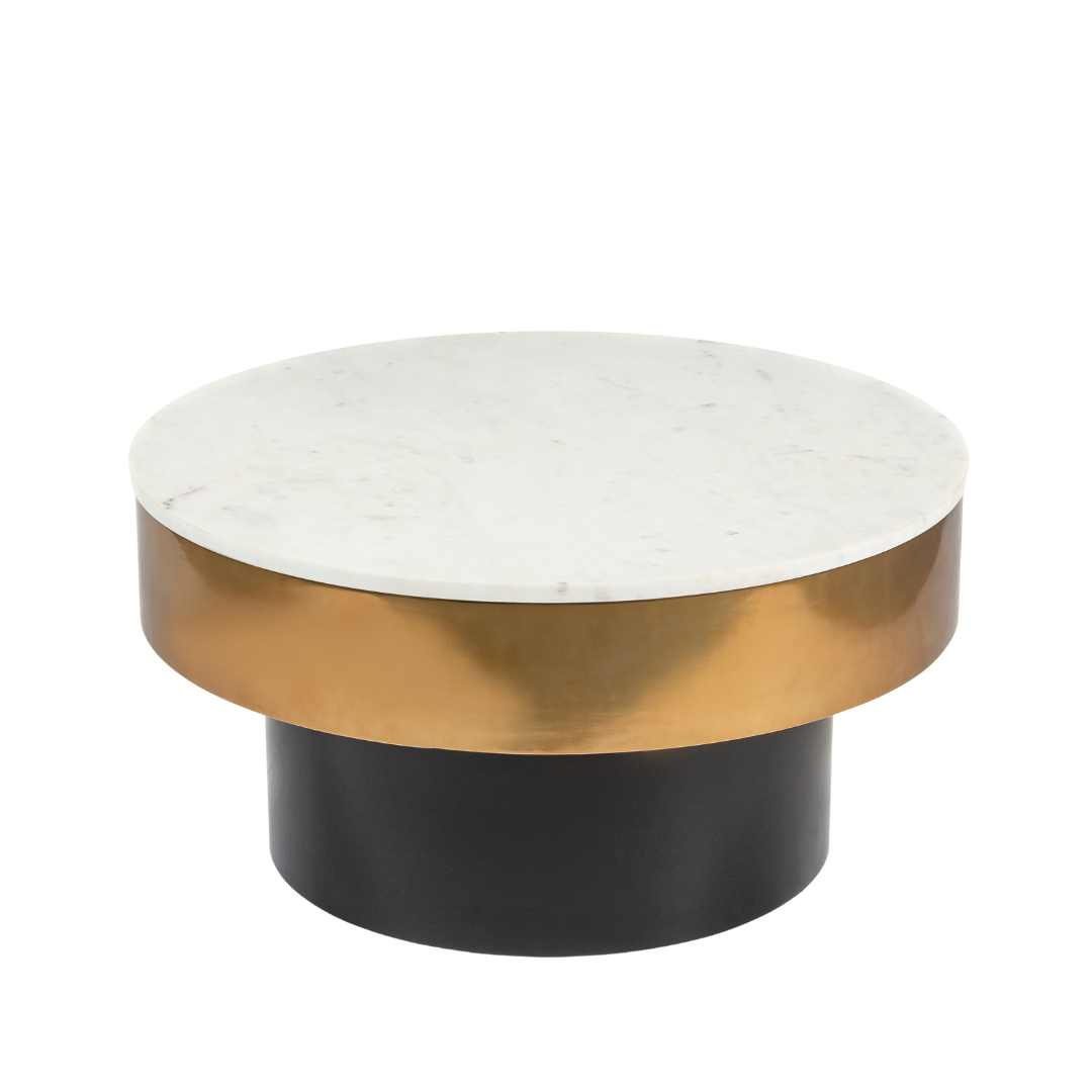 Avo Coffee Table with a luxurious white marble top