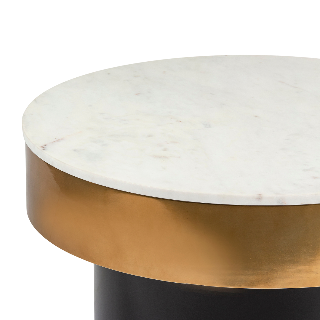 Avo Coffee Table with a luxurious white marble top