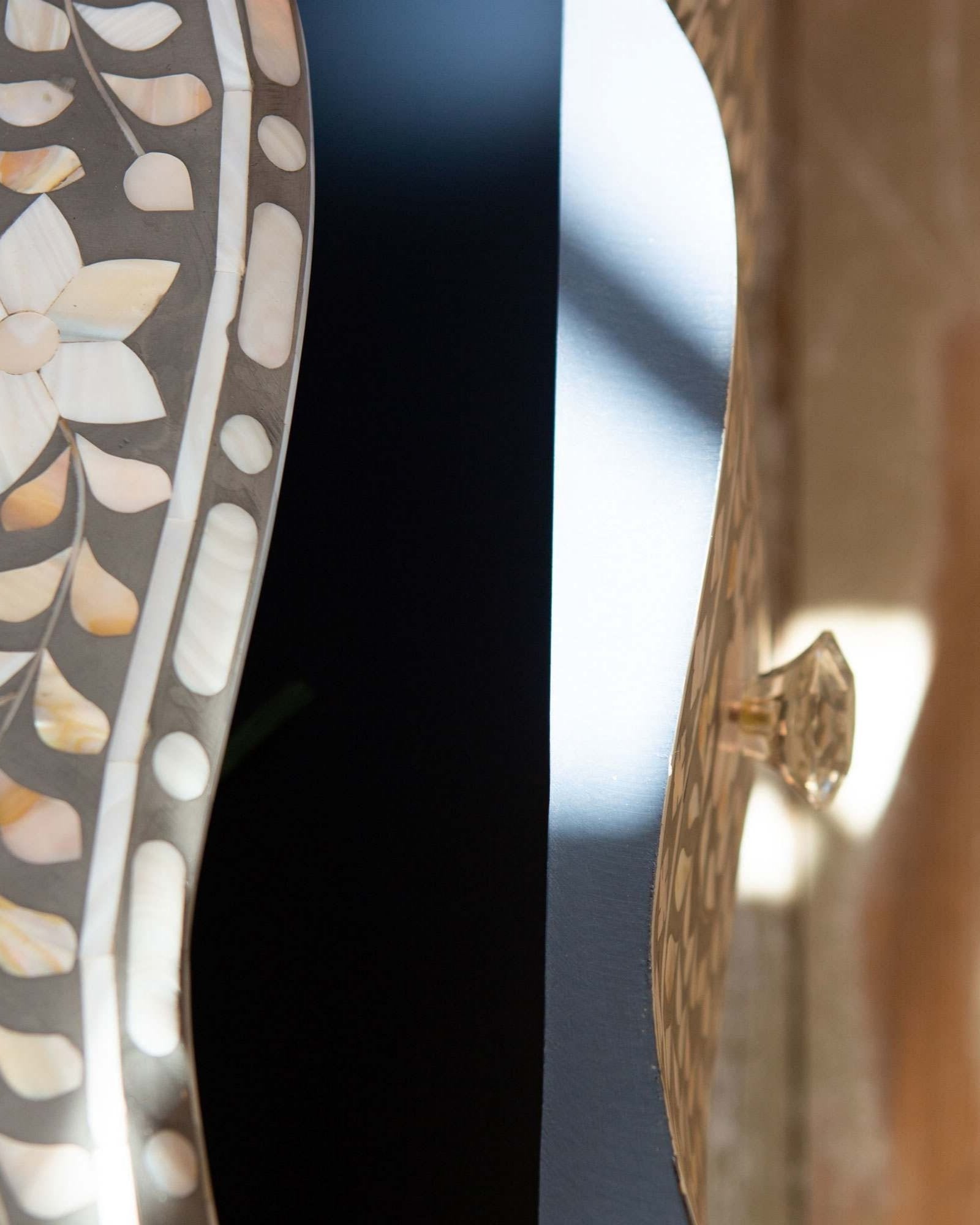Caprera Chest of Drawers - Grey Mother of Pearl - Tabeer Homes