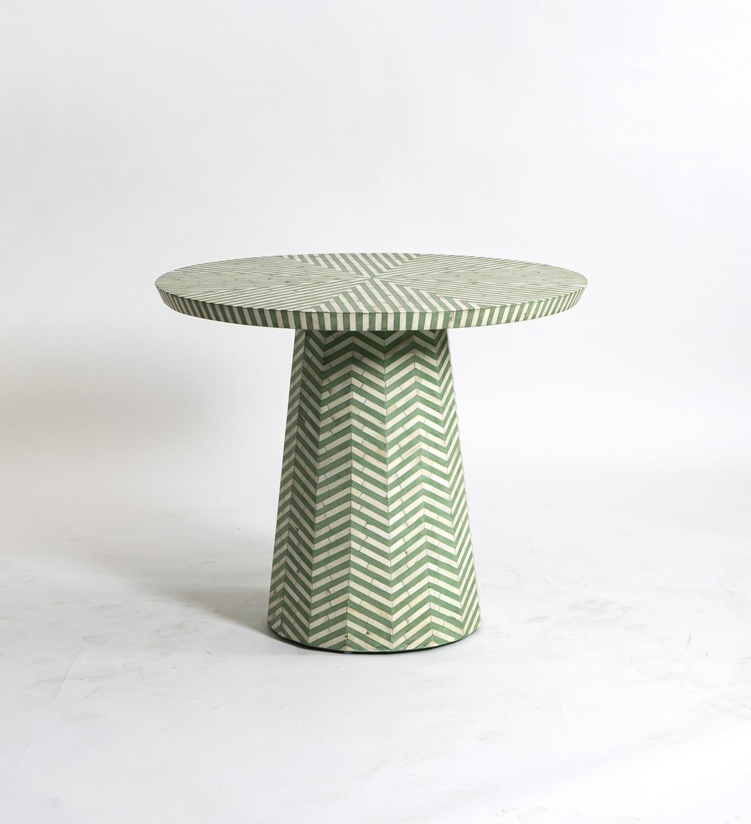 Elan Dining Table - Green Bone Inlay