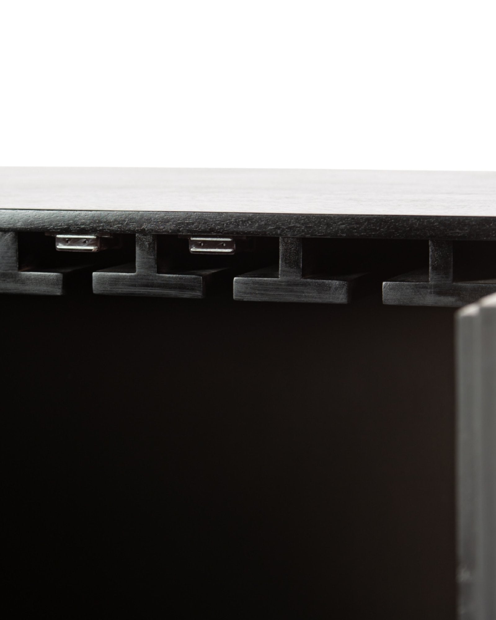 Elnaz Bar Cabinet - Black & White Bone Inlay by Tabeer Homes