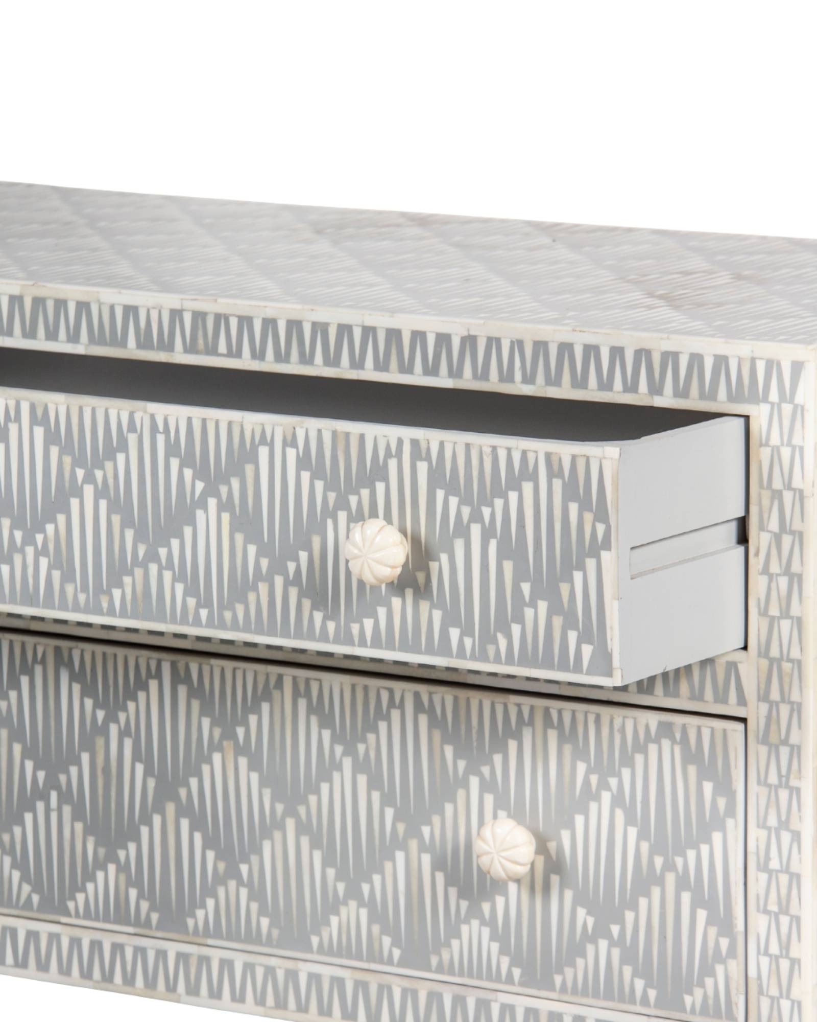 Elnaz Chest of Drawers - Grey Bone Inlay - Tabeer Homes