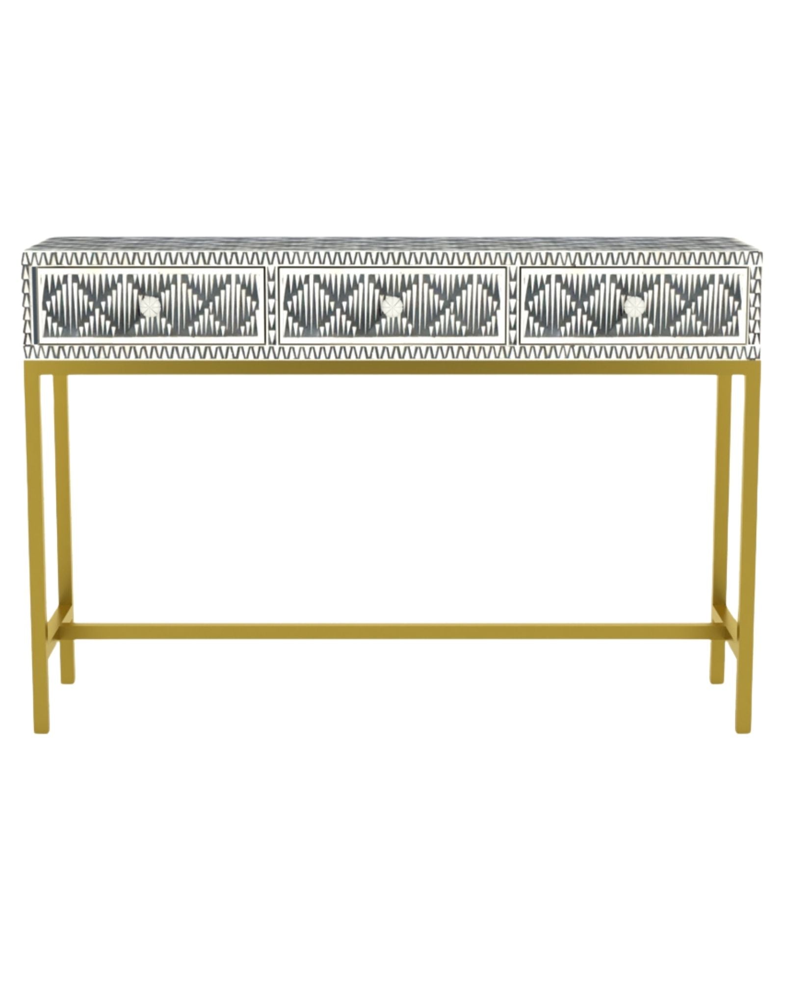 Elnaz Dresser Console - Black Bone Inlay