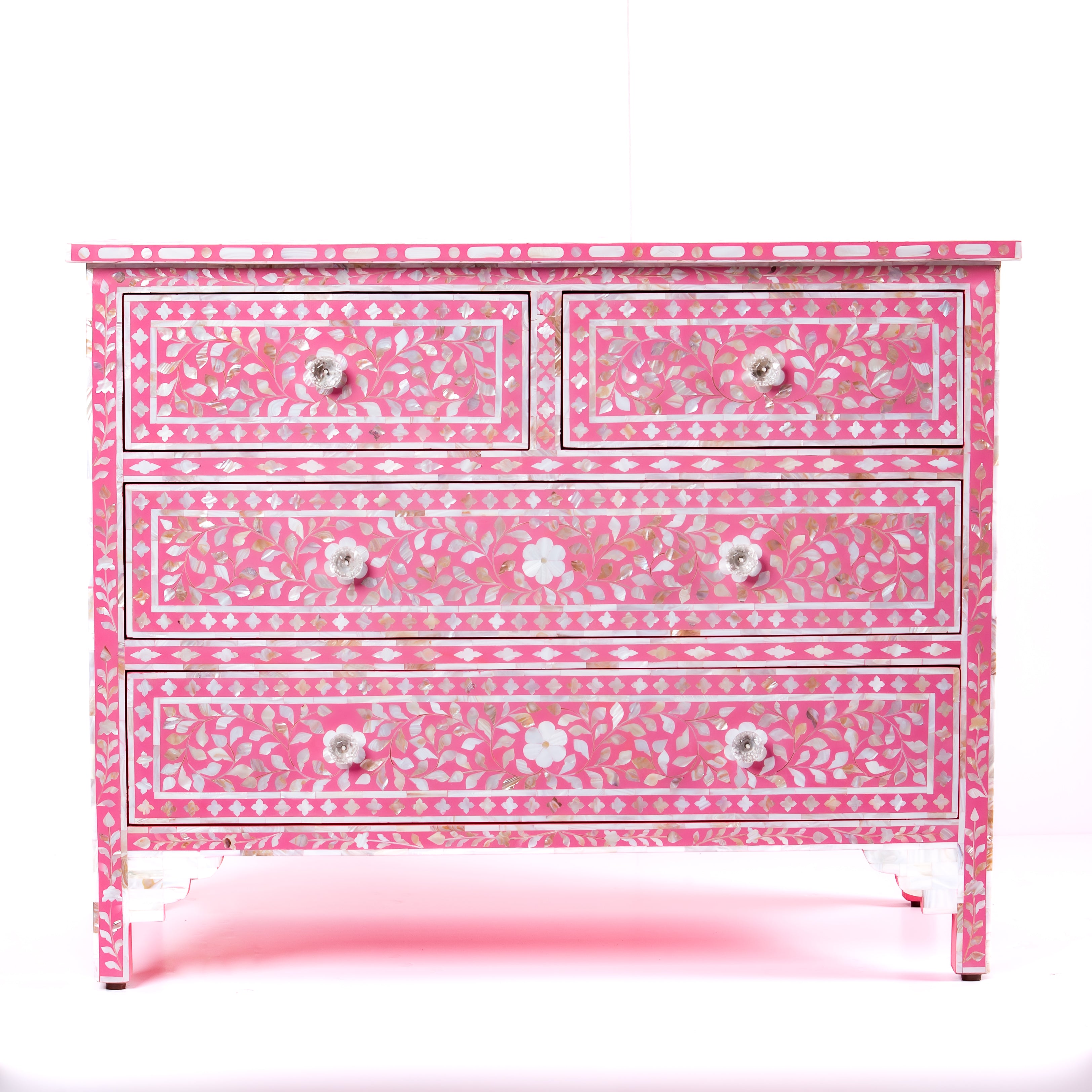 Iris Chest of Drawers - Pink Mother of Pearl