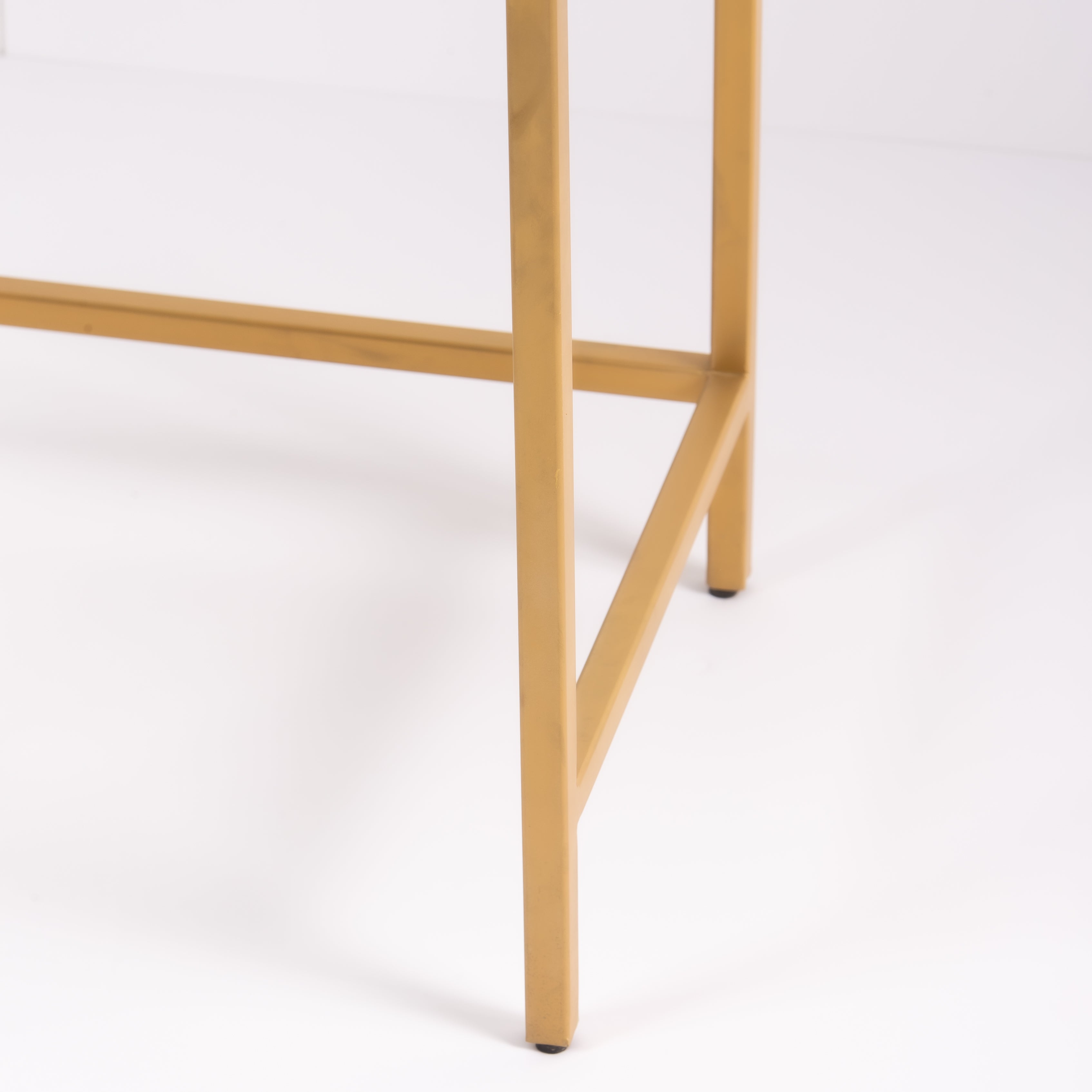 Iris Dresser Console & Stool - White Mother of Pearl Inlay