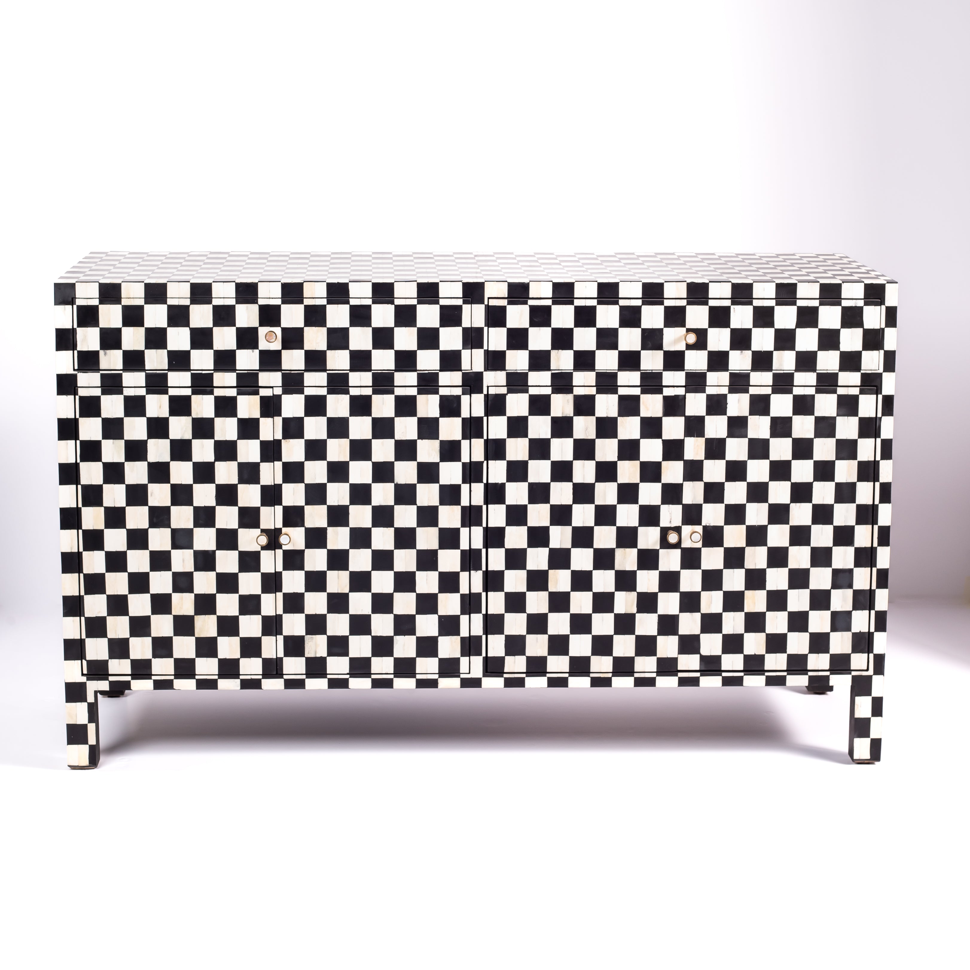 Maze Sideboard Buffet - Black Bone Inlay Sideboard