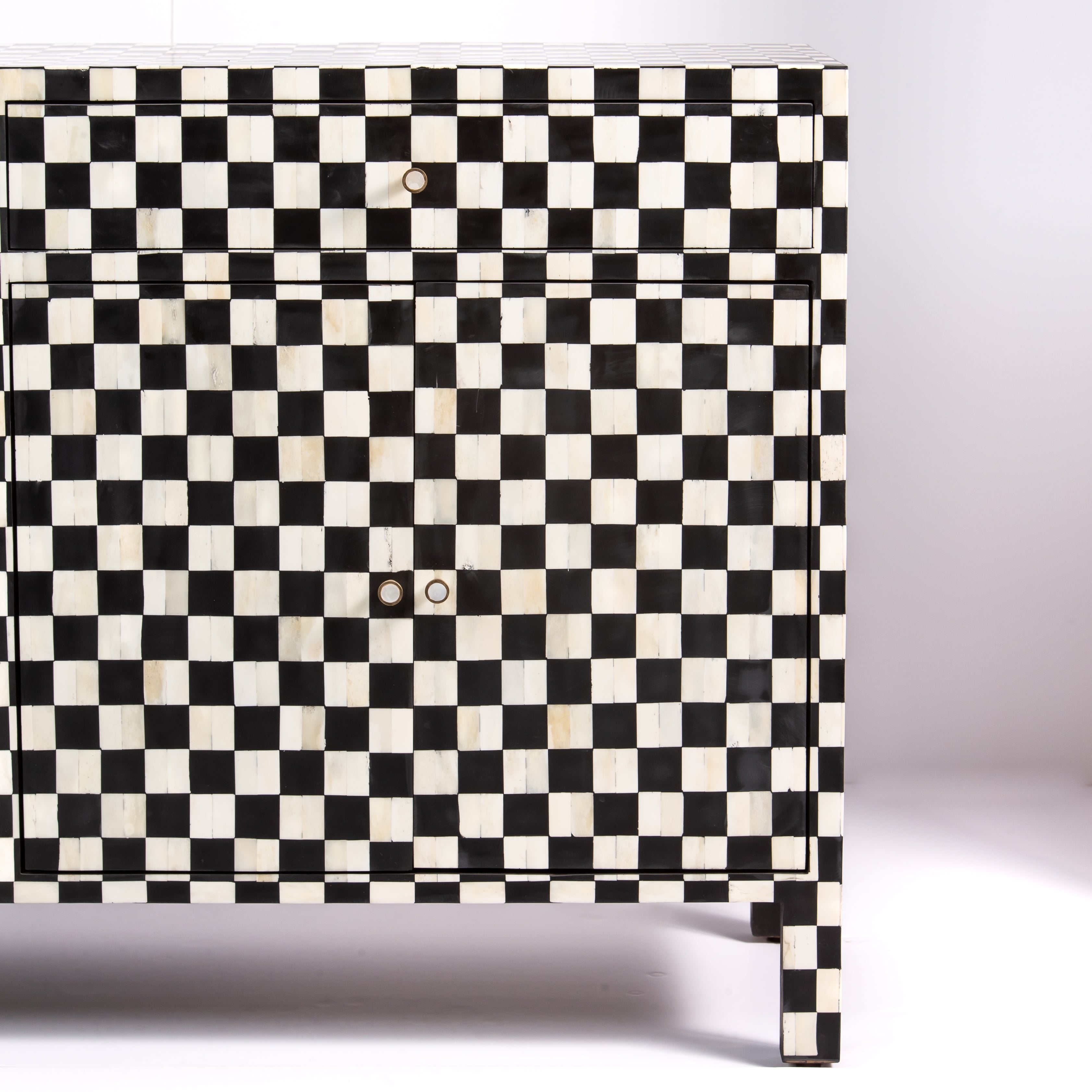 Maze Sideboard Buffet - Black Bone Inlay Sideboard