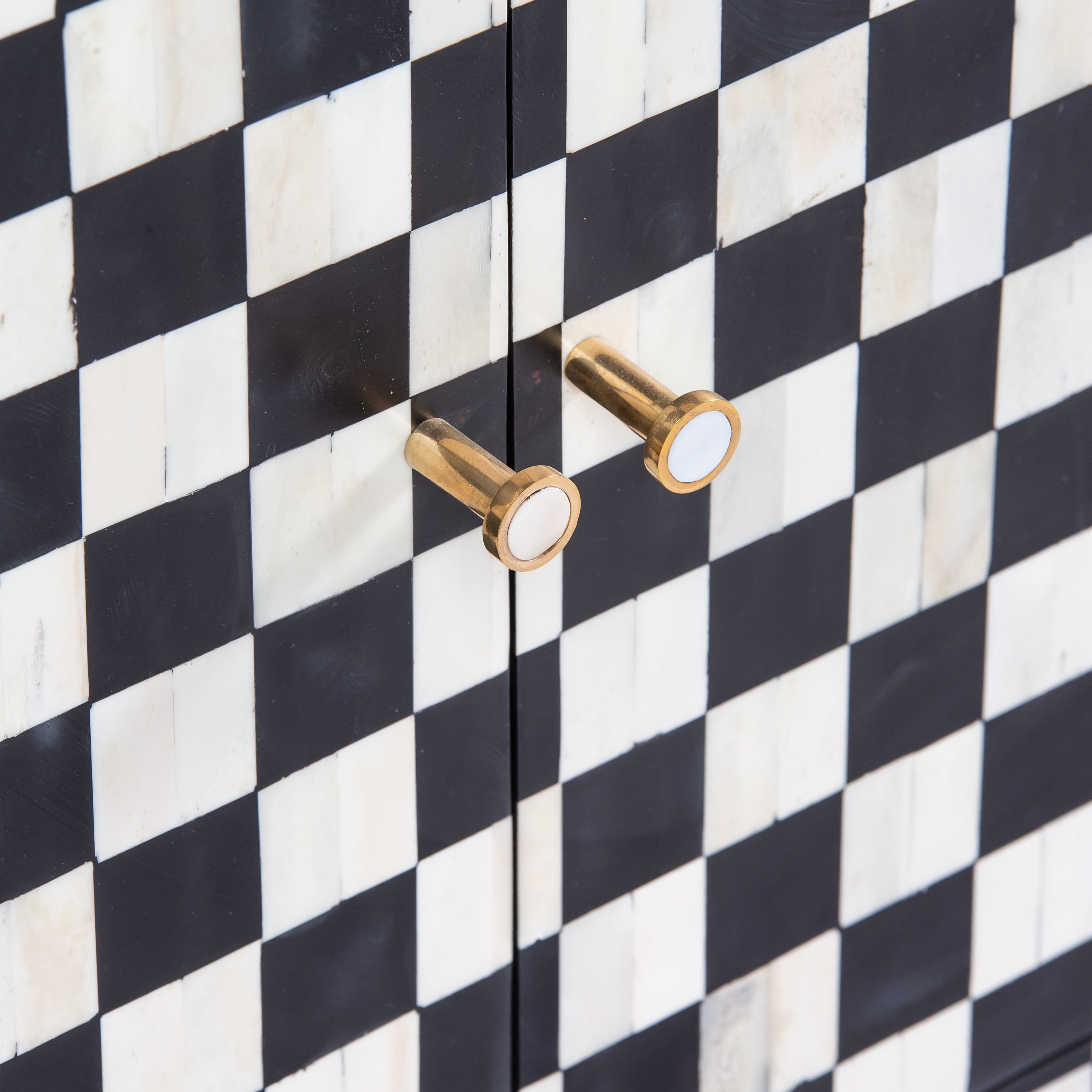 Maze Sideboard Buffet - Black Bone Inlay Sideboard