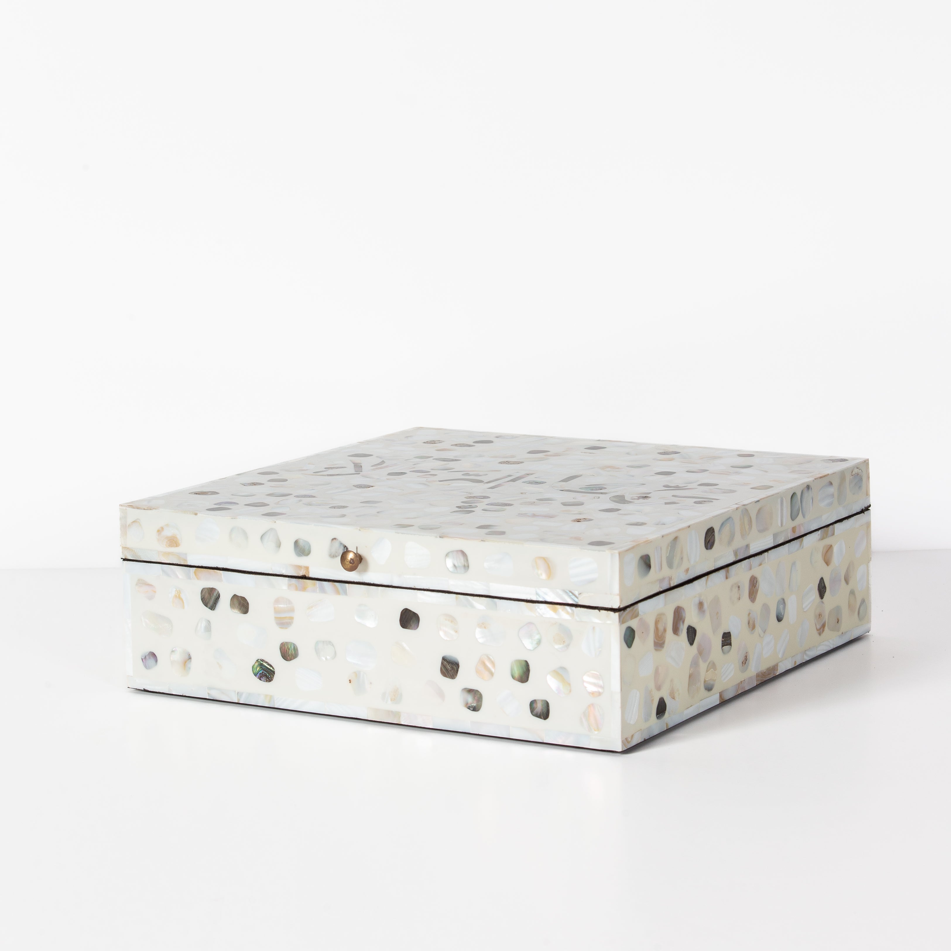 Iris Box - White Mother of Pearl Inlay
