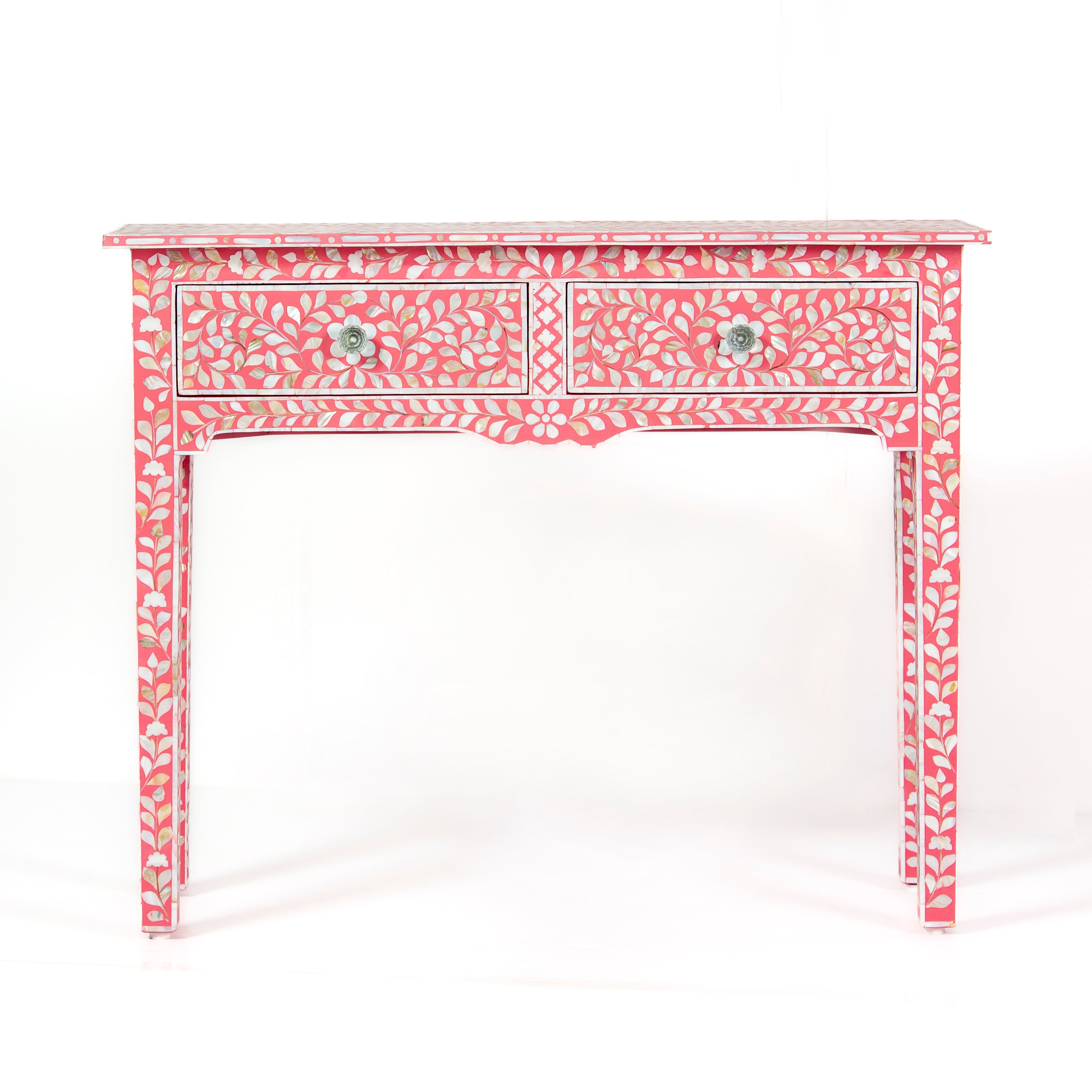 Iris Console & Dresser – Pink Mother of Pearl Inlay