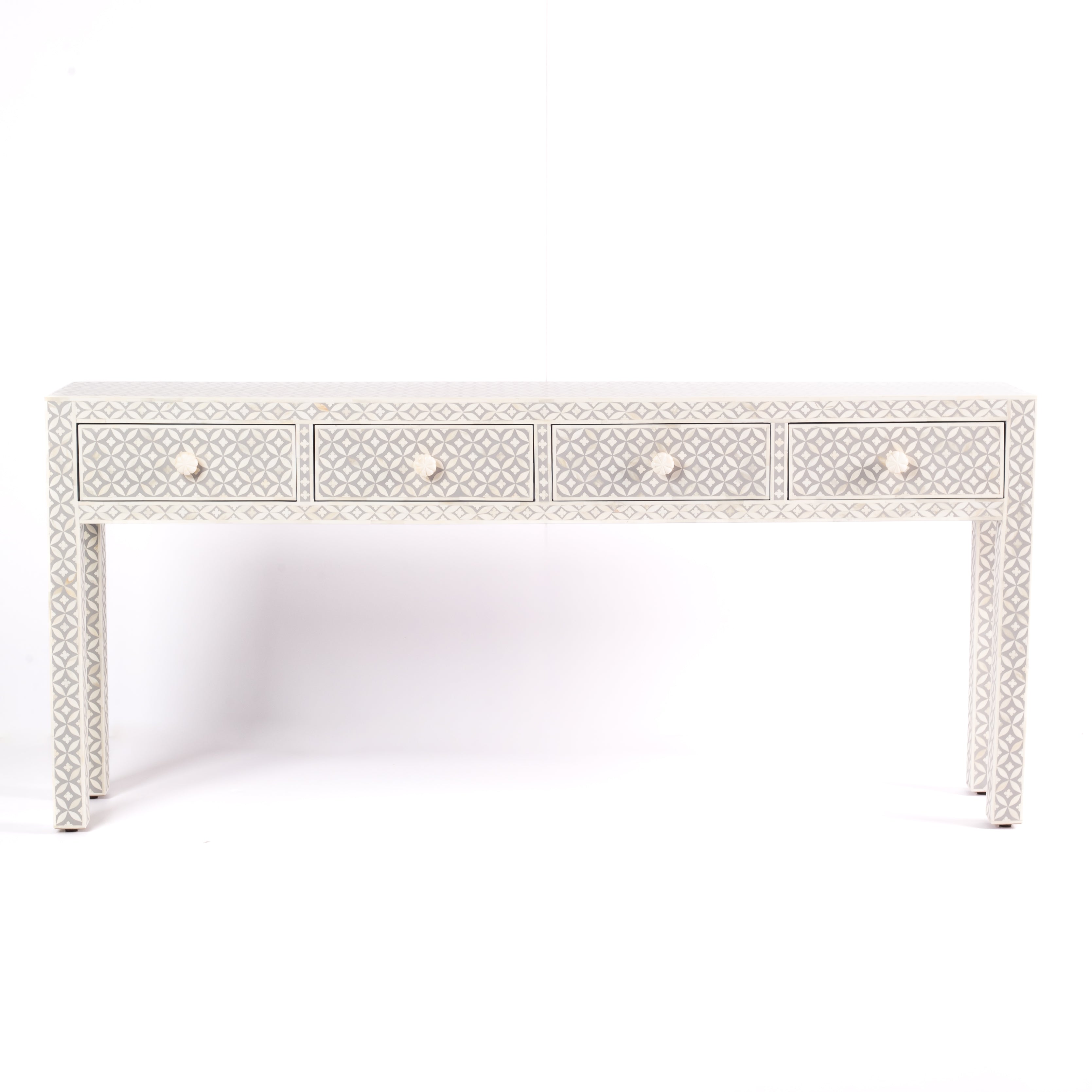 Yasmine Console - Grey Bone Inlay