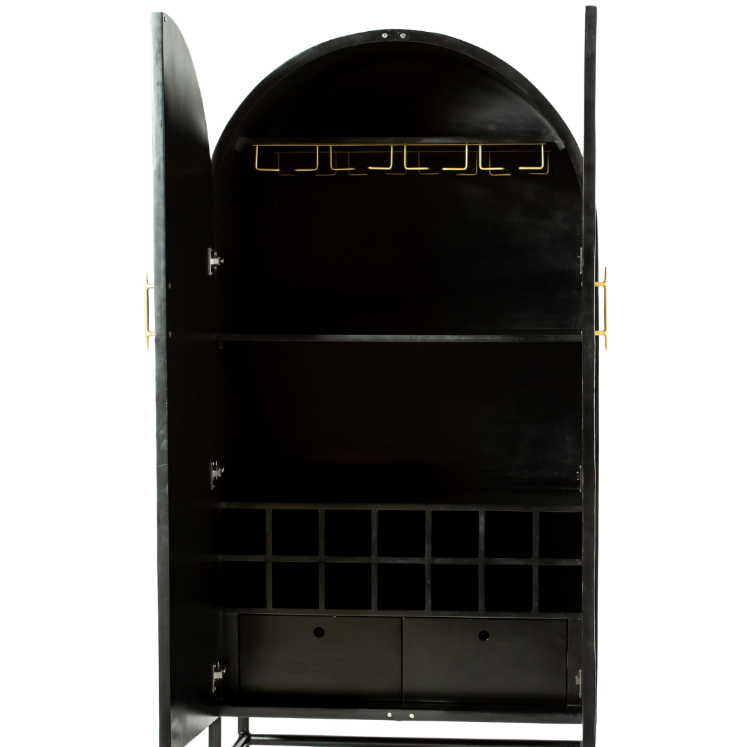 Handcrafted white bone inlay cabinet by Tabeer Homes, featuring bird and leaf motifs on mango wood with brass handles and global delivery.