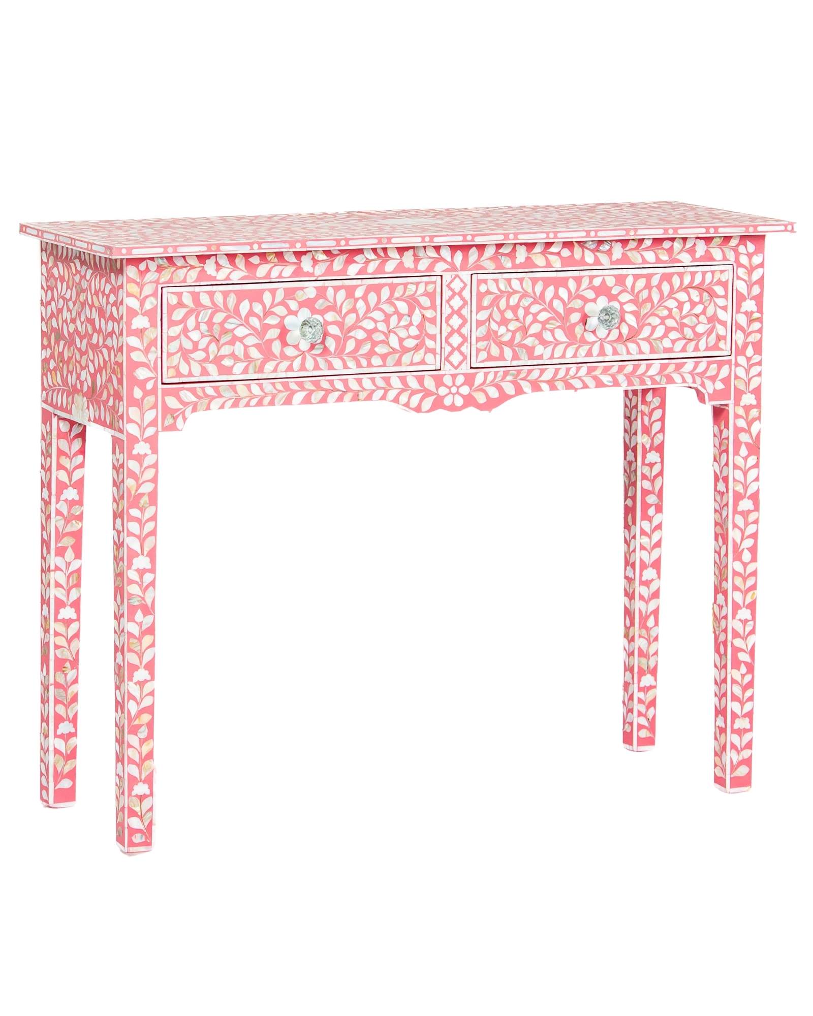 Iris Console & Dresser – Pink Mother of Pearl Inlay