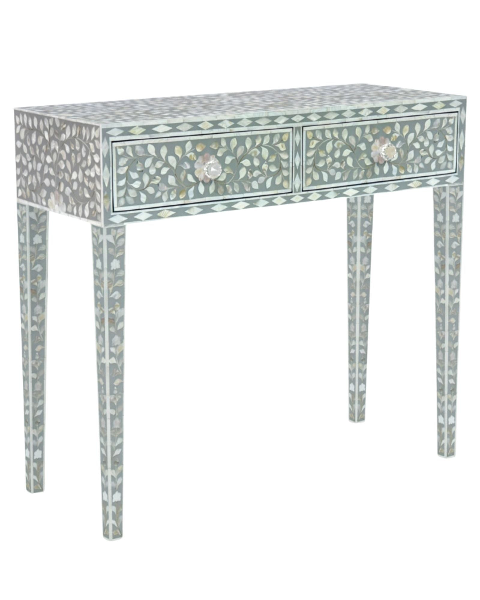 Iris Dresser Console - Grey Mother of Pearl