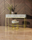 Seema Dresser Console & Stool - Grey Mother of Pearl - Tabeer Homes