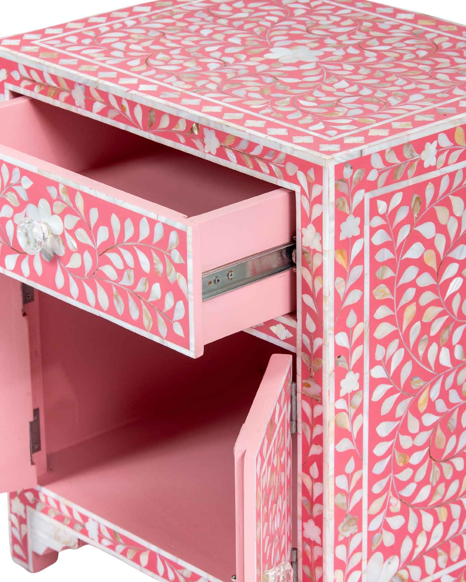 Iris Side Drawer - Pink Mother of Pearl