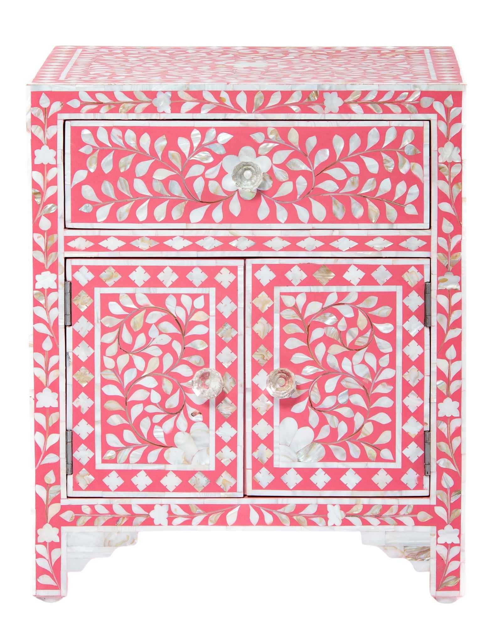 Iris Side Drawer - Pink Mother of Pearl