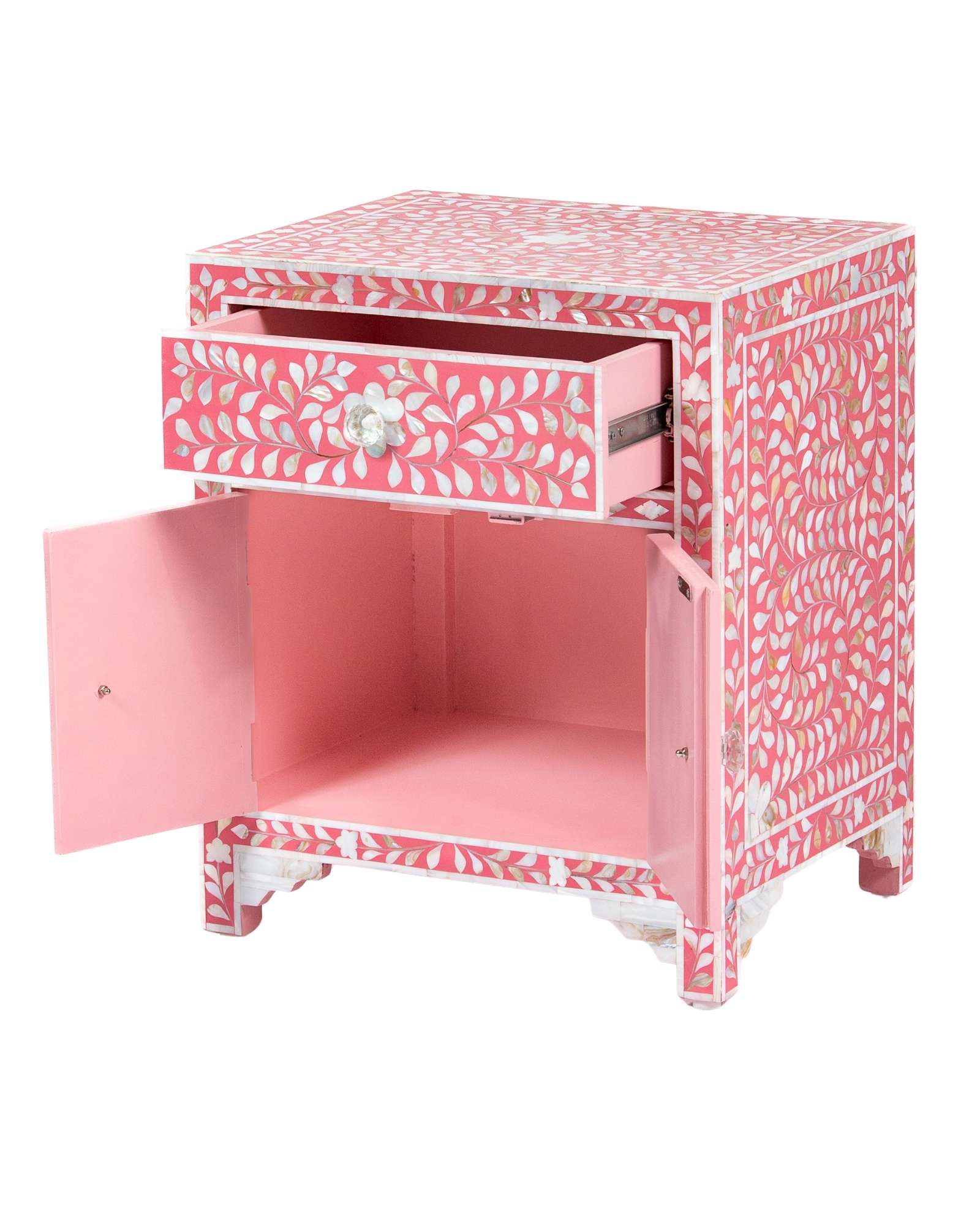 Iris Side Drawer - Pink Mother of Pearl