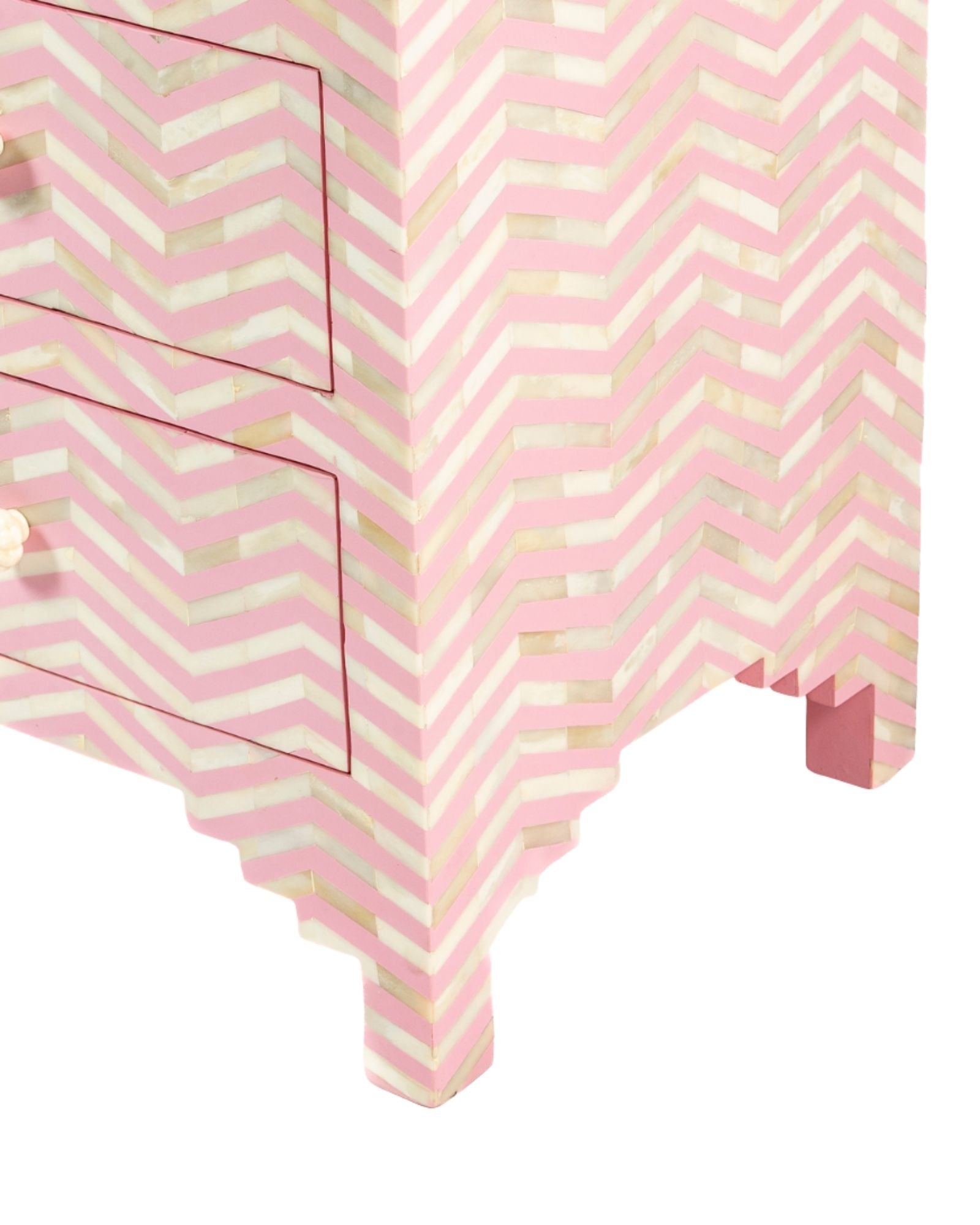 Isra Chest of Drawers - Pink Bone Inlay - Tabeer Homes