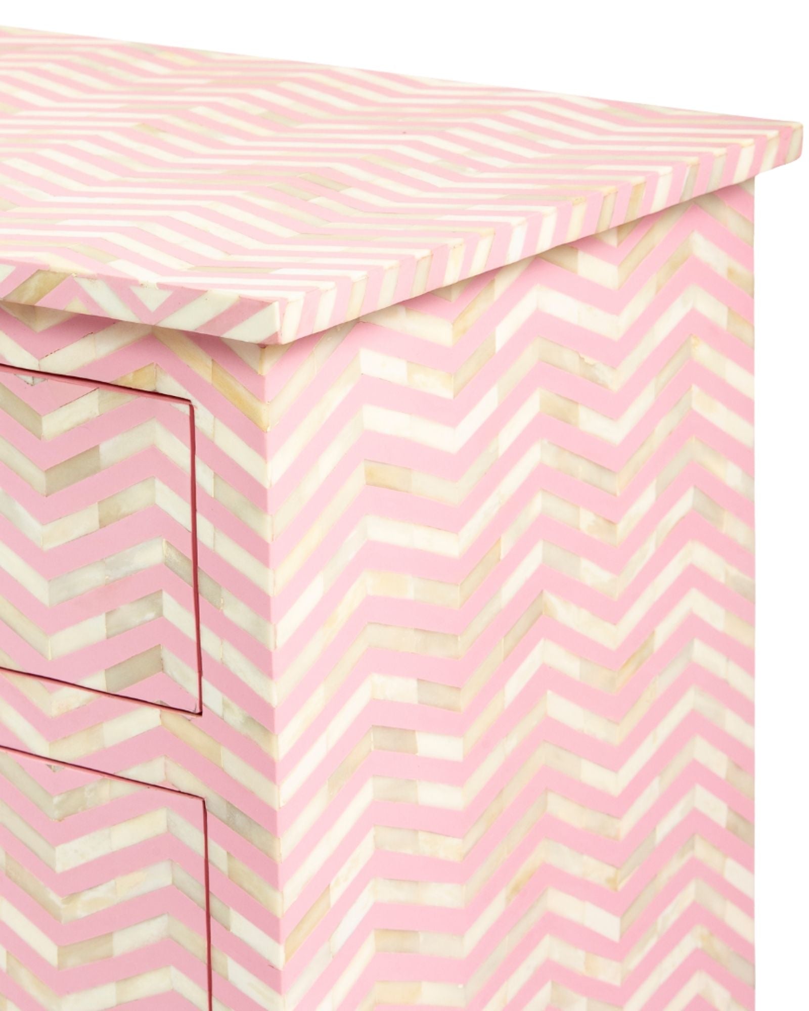 Isra Chest of Drawers - Pink Bone Inlay - Tabeer Homes