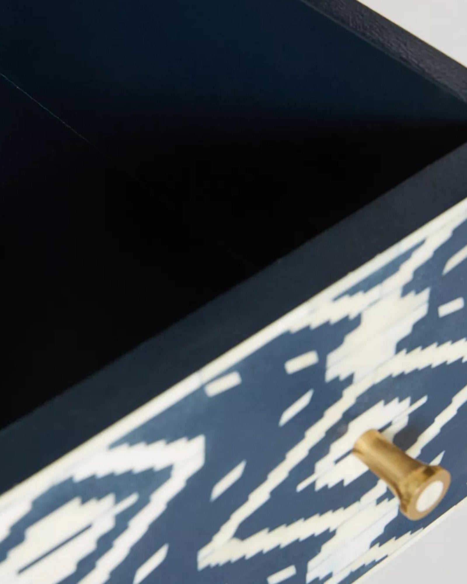 Jade Cabinet - Blue & White Bone Inlay - Tabeer Homes