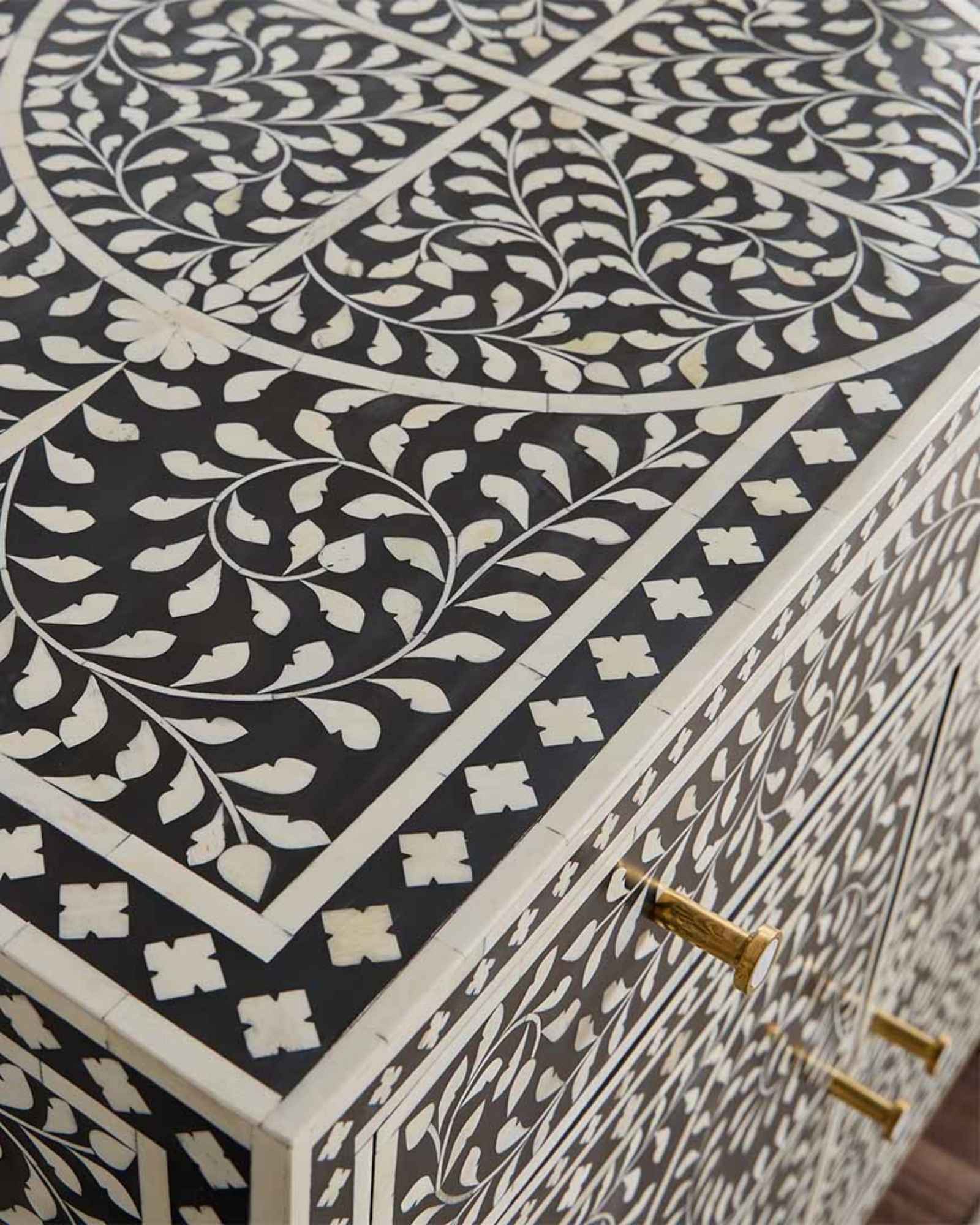 Jade Sideboard Buffet - Black Bone Inlay - Tabeer Homes