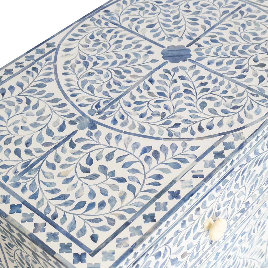 Jade Sideboard Buffet - Blue Bone Inlay