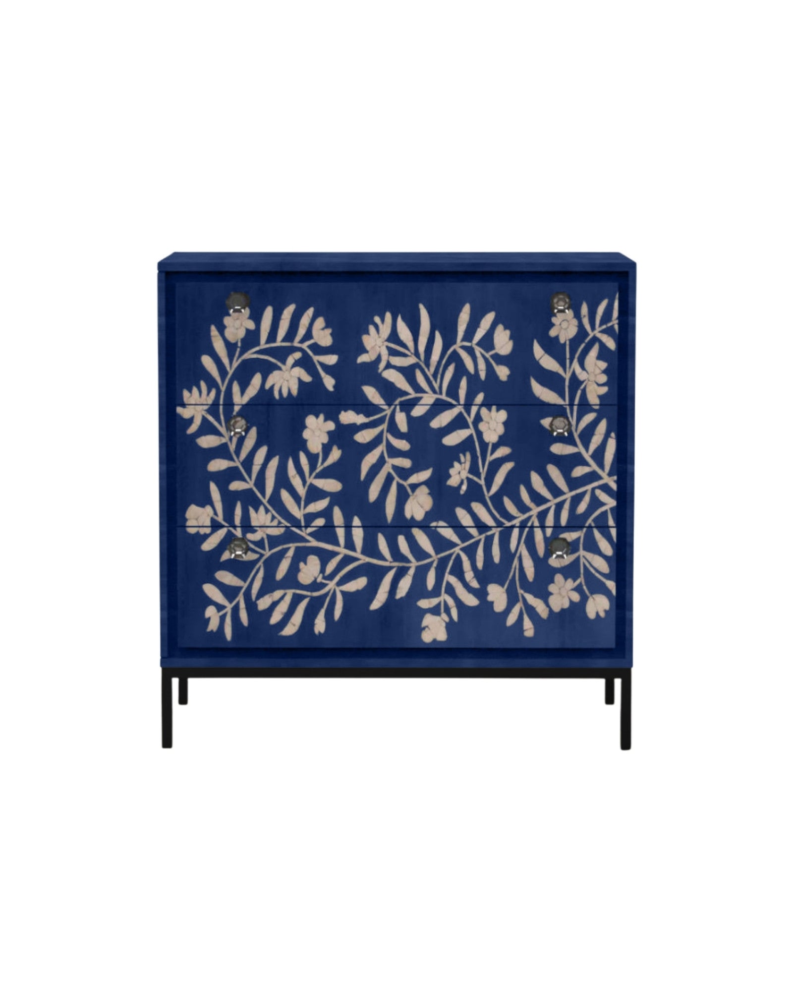 luna side drawers blue mother of pearl
