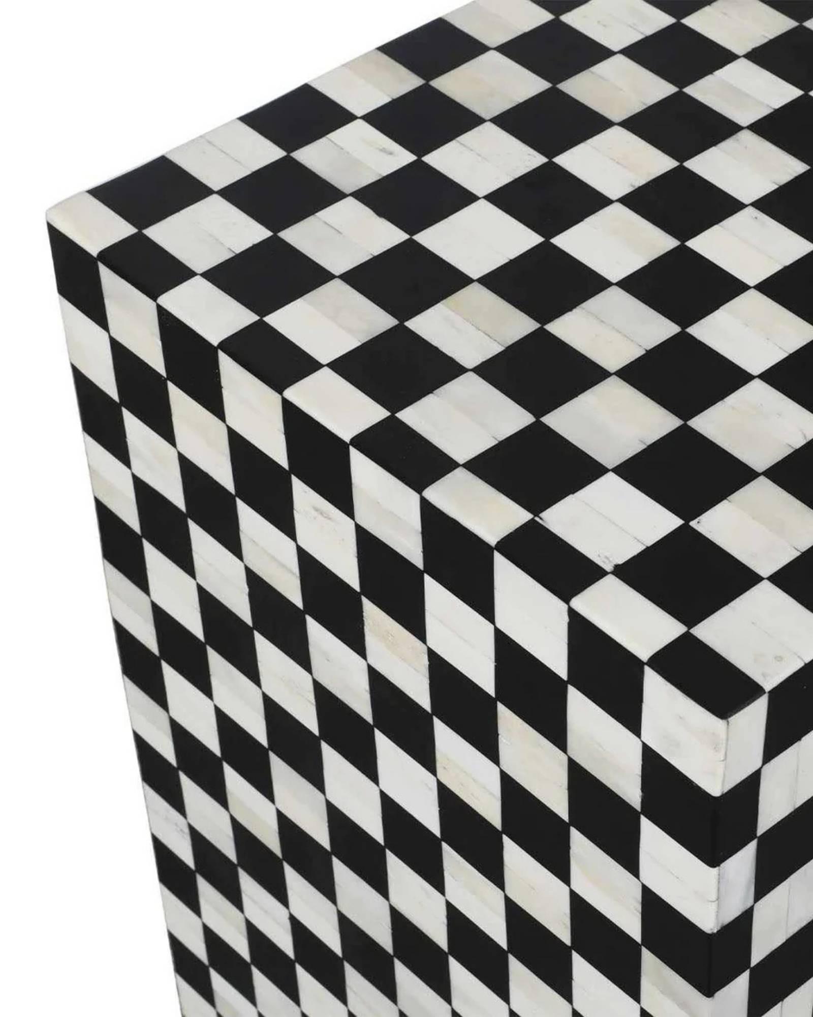 Maze Console - Black Bone Inlay - Tabeer Homes