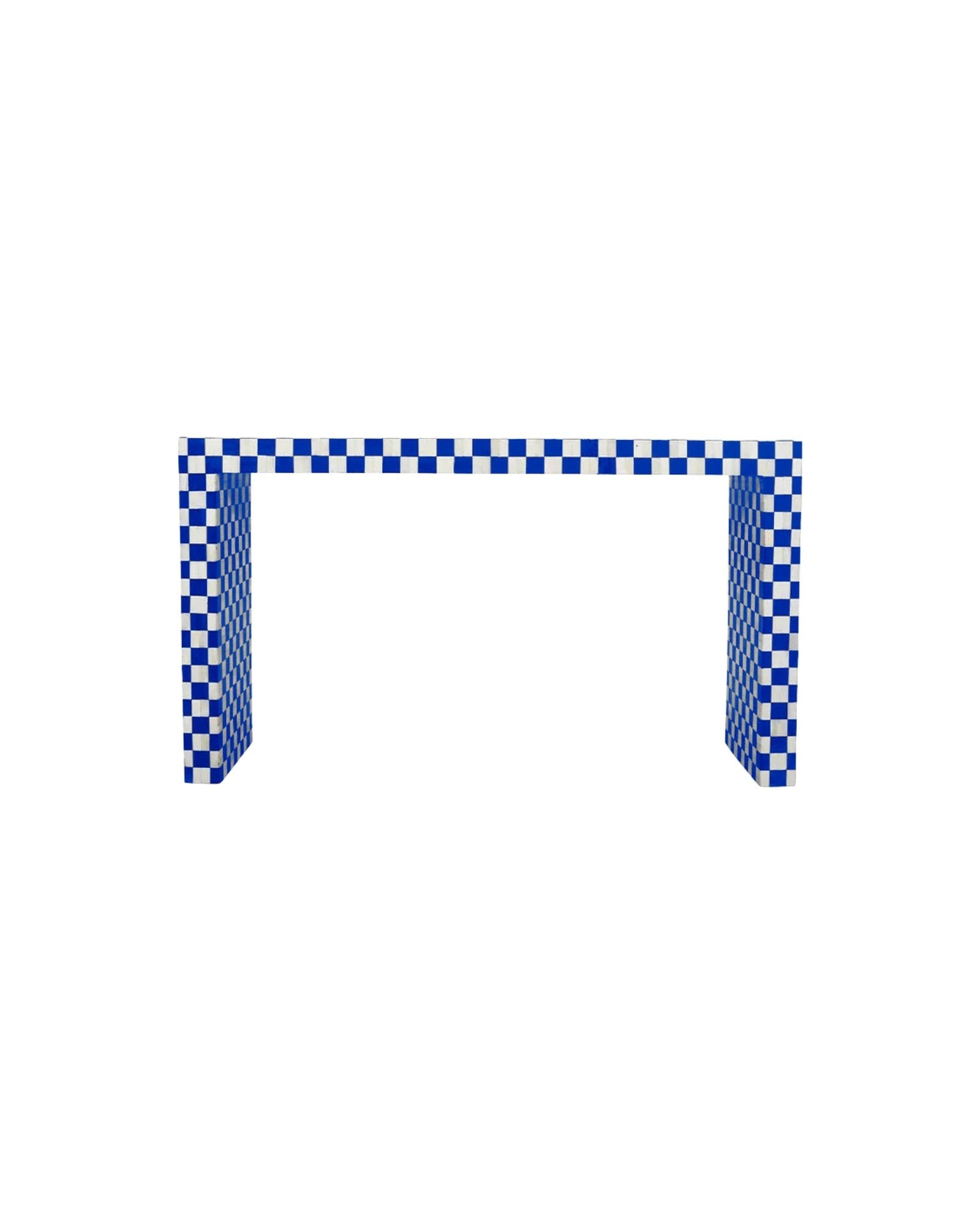 Maze Console - Blue Bone Inlay - Tabeer Homes
