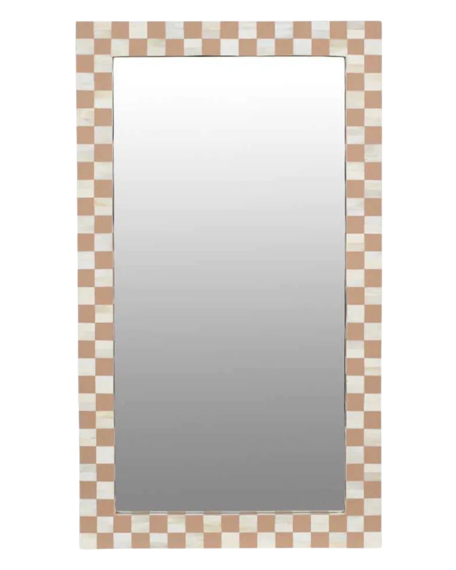 Maze Mirror - Brown Bone Inlay - Tabeer Homes