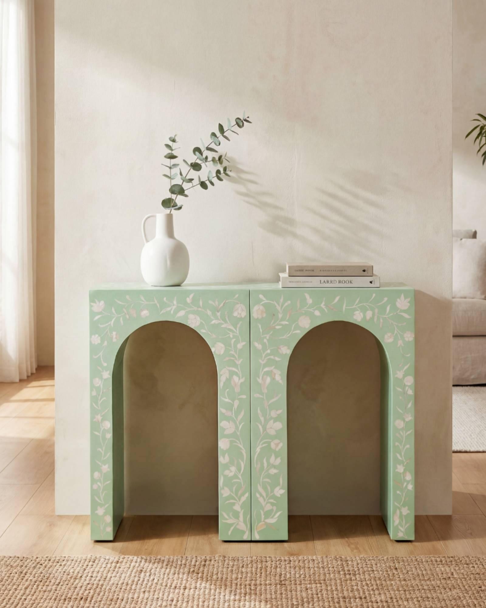 Rosetta Console - Green Bone Inlay