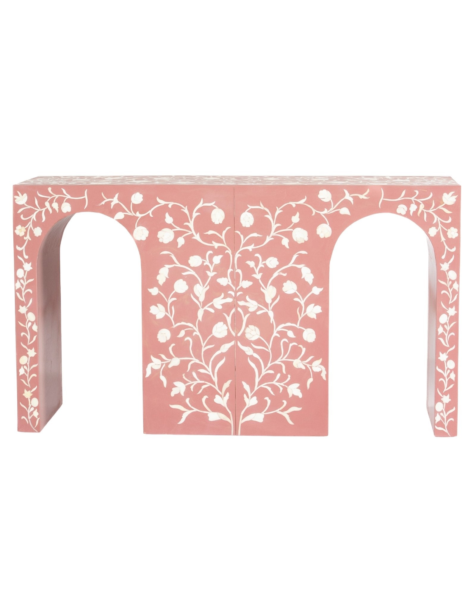 Rosetta Console - Pink Bone Inlay