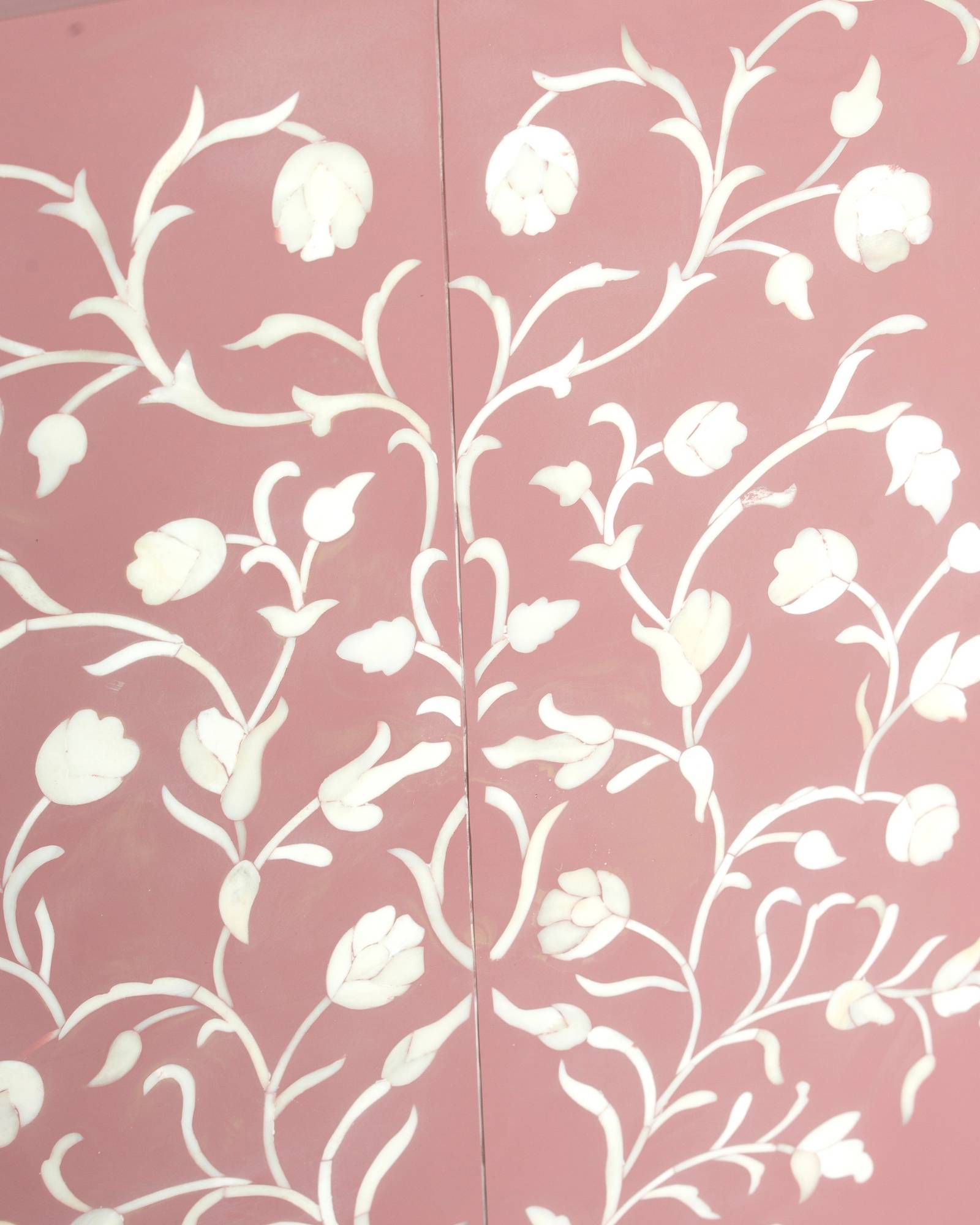 Rosetta Console - Pink Bone Inlay