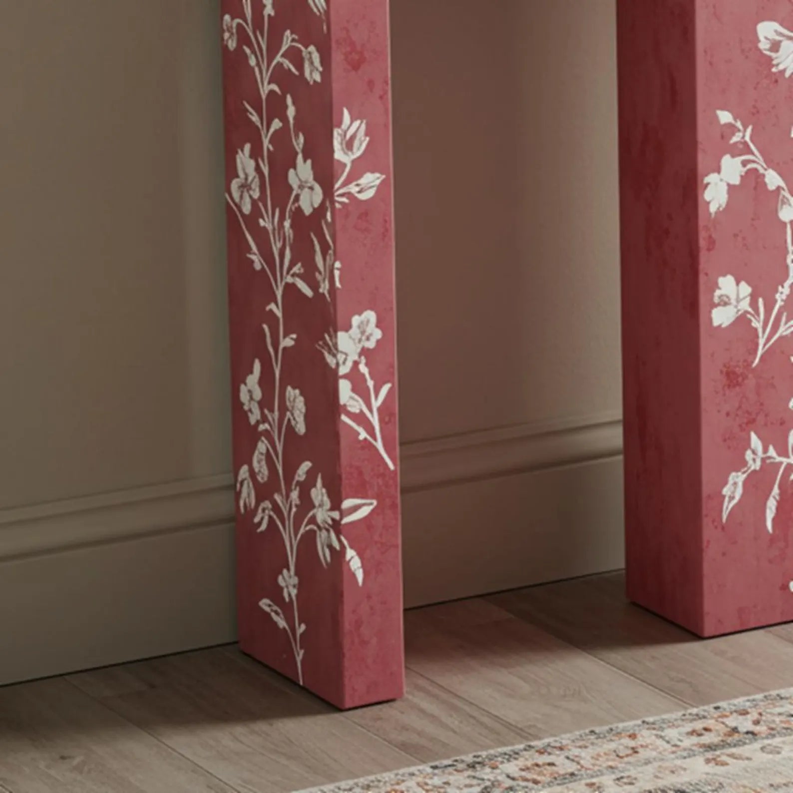 Rosetta Console Table - Pink Bone Inlay by Tabeer Homes