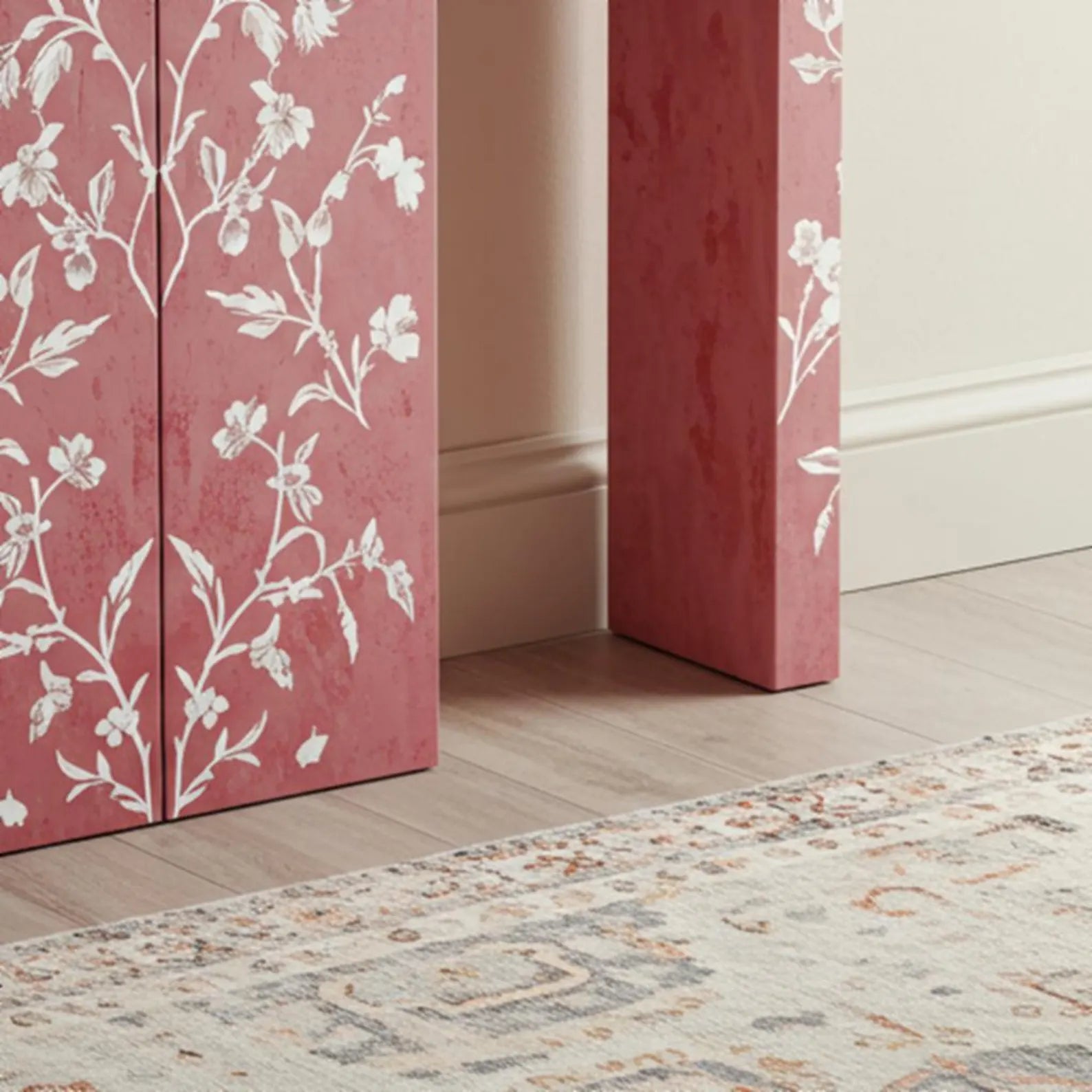 Rosetta Console Table - Pink Bone Inlay by Tabeer Homes