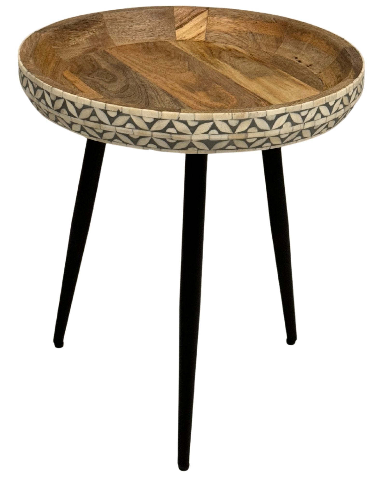 Versa Side Table - Grey Bone Inlay table