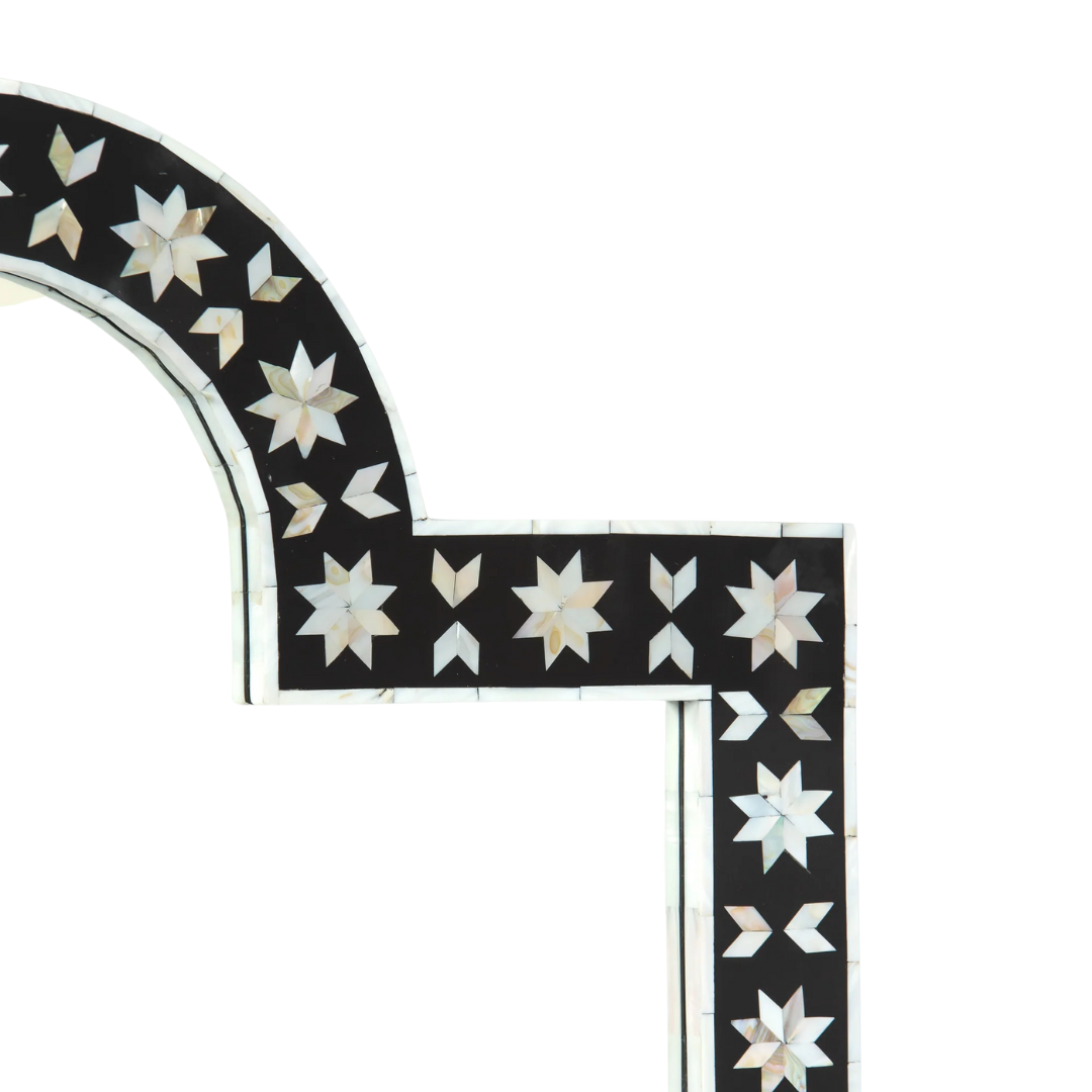 Vitara Mirror - Black & White Mother of Pearl 4